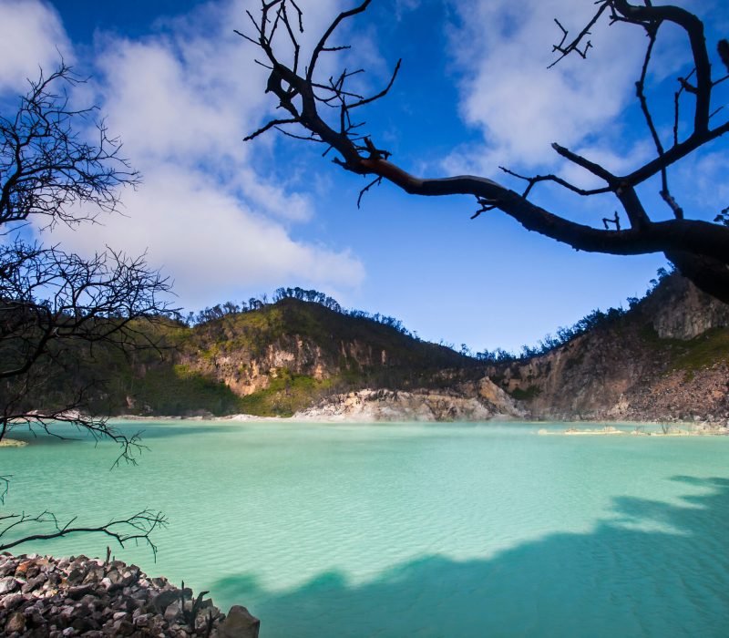The,Beauty,Of,Kawah,Putih,(white,Crater),,A,Hot,Volcanic
