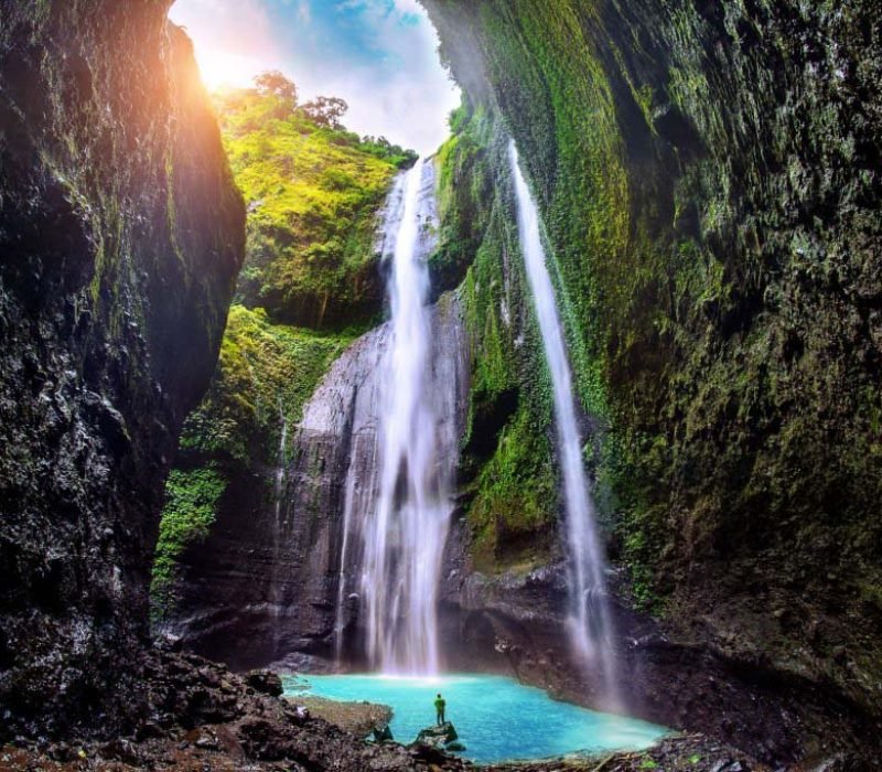 Madakaripura Waterfall is the tallest waterfall in Java and the second tallest waterfall in Indonesia.