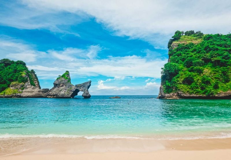 The beautiful view of AtuhBeach