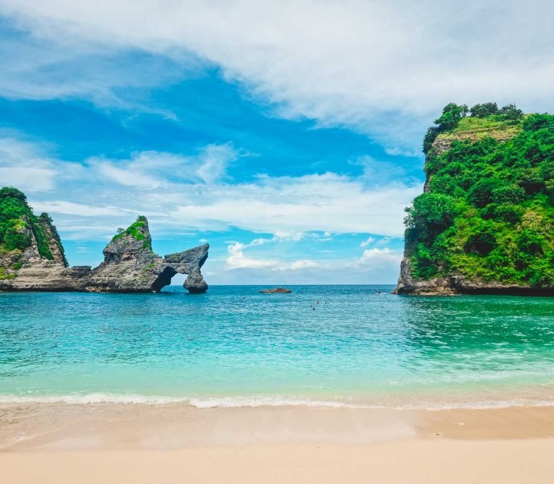 The beautiful view of AtuhBeach