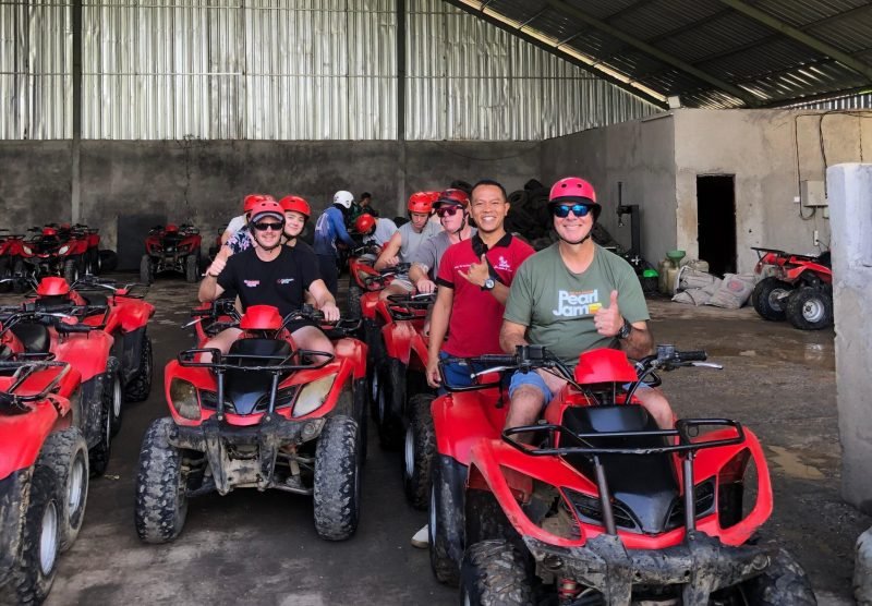 our guide and guests who will play ATV