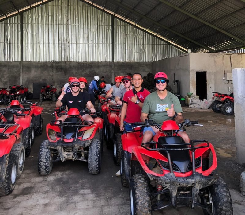 our guide and guests who will play ATV