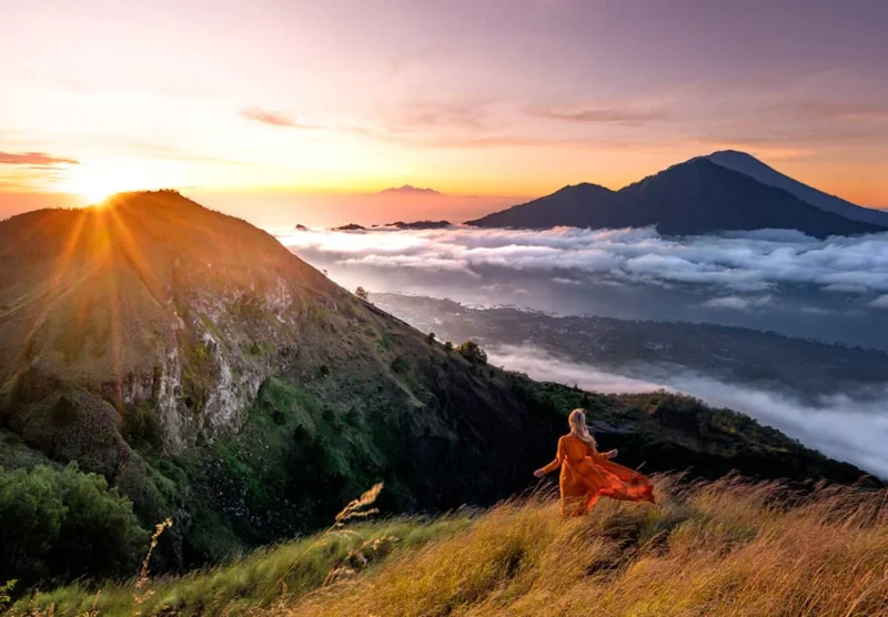 view of mount batur