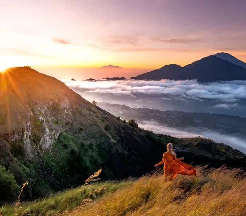 view of mount batur